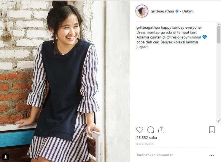 Gritte Agatha. (Instagram/@gritteagathaa)