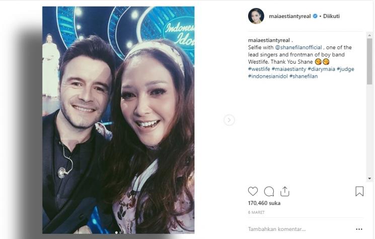 Maia Estianty dan Shane Filan, (Instagram/@maiaestiantyreal)