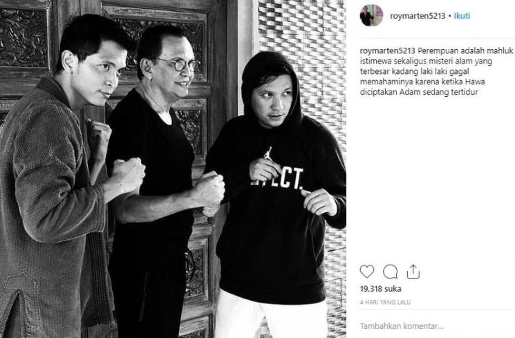 Postingan Roy Marten. (Instagram/@roymarten5213)