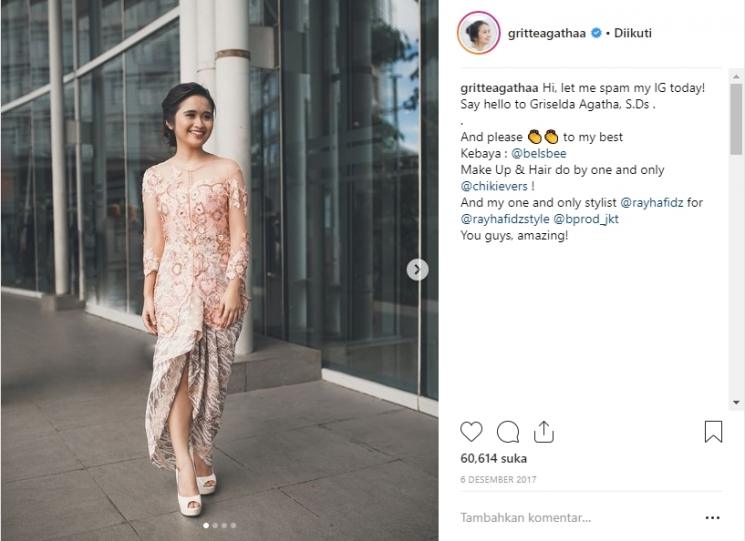 Gritte Agatha. (Instagram/@gritteagathaa)