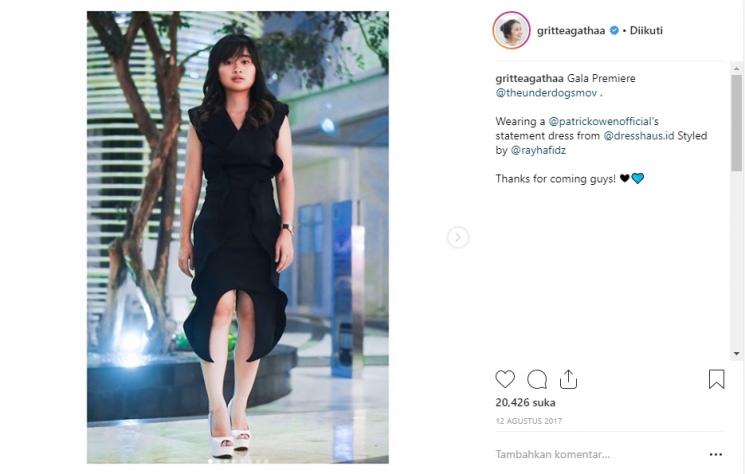 Gritte Agatha. (Instagram/@gritteagathaa)