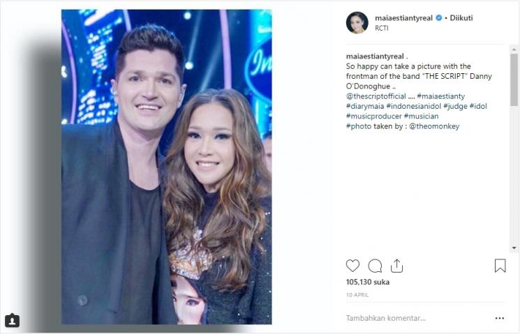 Maia Estianty dan Danny The Script. (Instagram/@maiaestiantyreal)