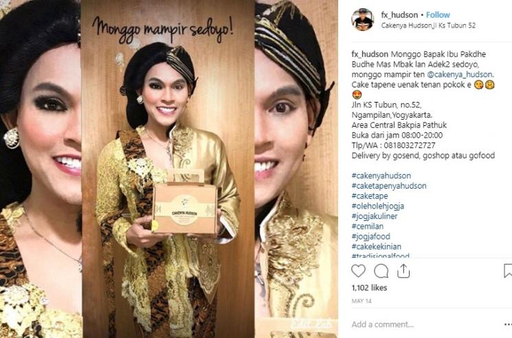 Bisnis kue kekinian Hudson. (Instagram/@fx_hudson)