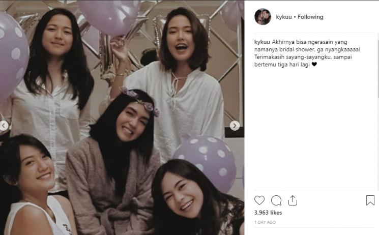 Pesta Bridal Shower Anastasia Herzigova (Instagram/@kykuu)