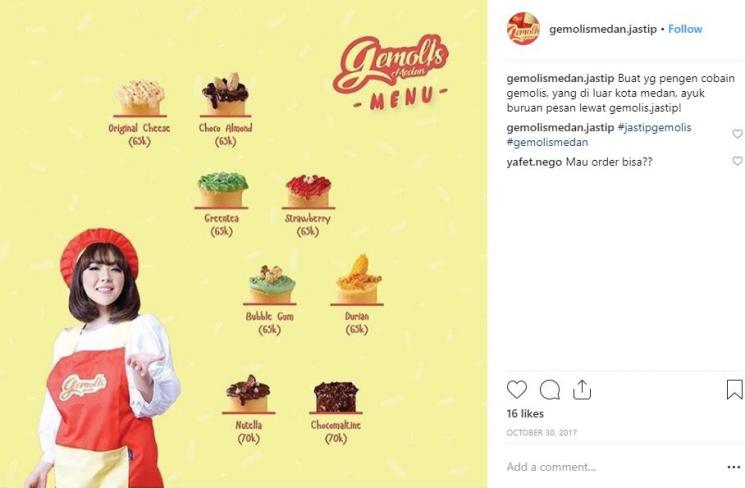 Gemolis Medan. (Instagram/@gemolismedan.jastip)