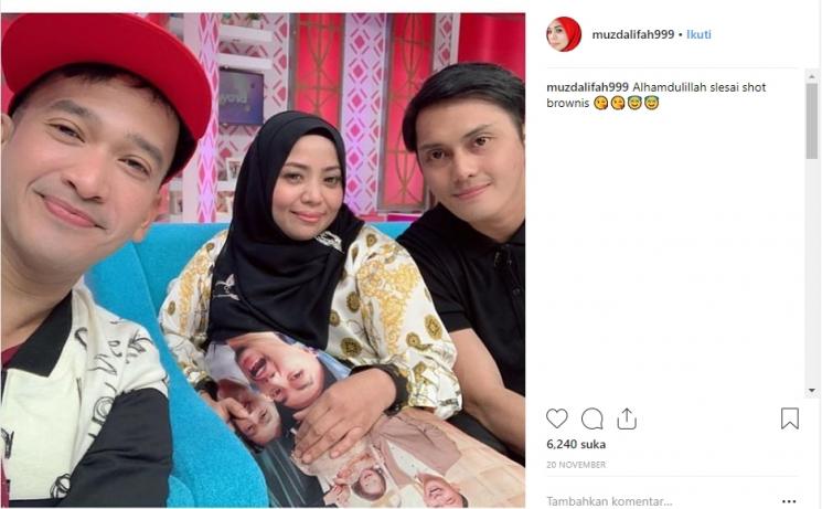 Musdalifah dan Fadel Islami. (Instagram/@muzdalifah999)
