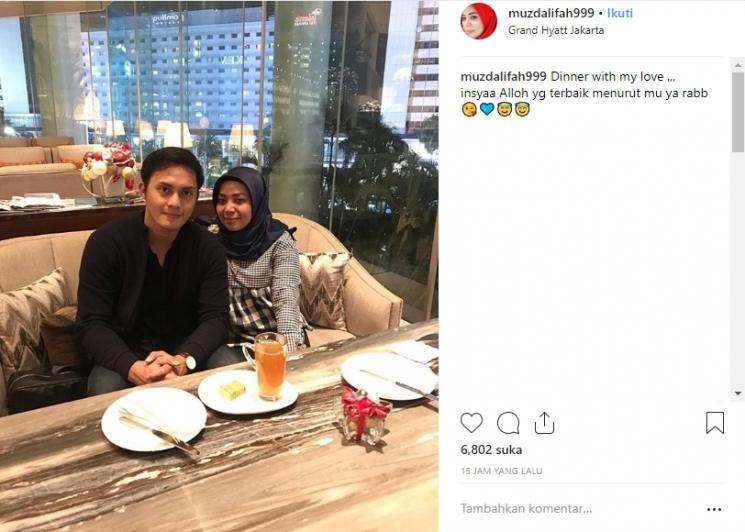Musdalifah dan Fadel Islami. (Instagram/@muzdalifah999)