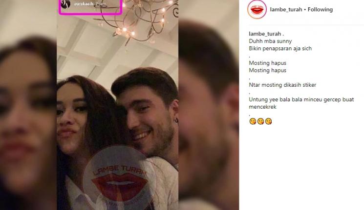 Aura Kasih dan Eryck Amaral. (Instagram/@lambe_turah)