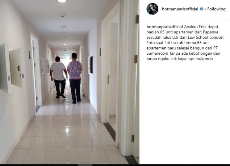 Hotman Paris dan putranya. (Instagram/@hotmanparisofficial)