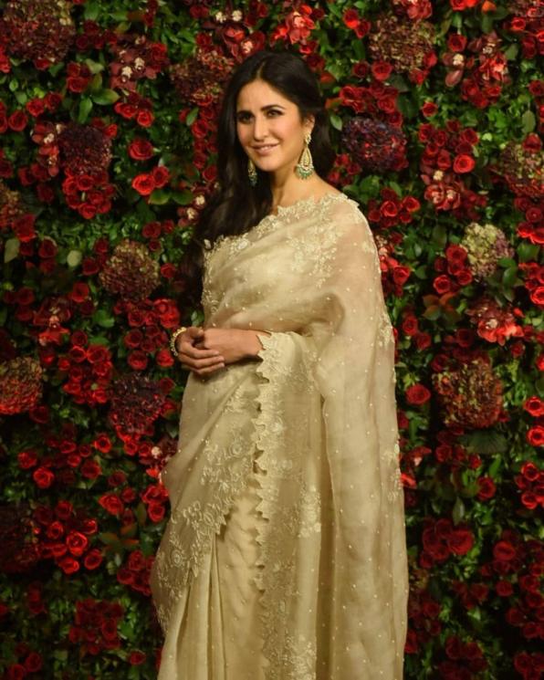 Katrina Kaif di Resepsi ketiga Deepika Padukone dan Ranveer Singh (Instagram/@filmyselfies)