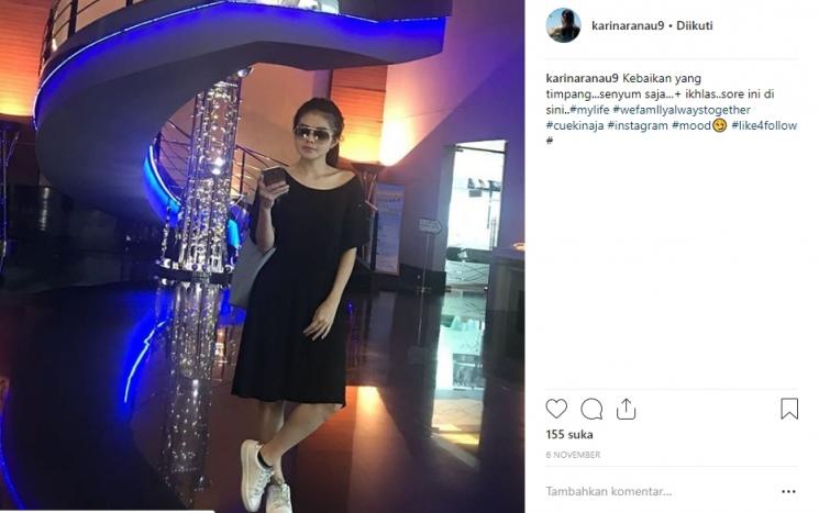 Kecantikan Karina Ranau yang dibilang mirip Siti Nurhaliza. (Instagram/@karinaranau9)