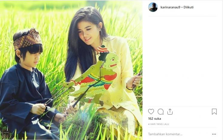 Kecantikan Karina Ranau yang dibilang mirip Siti Nurhaliza. (Instagram/@karinaranau9)