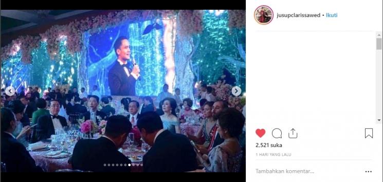 Pernikahan Jusup Maruta Cayadi dan Clarissa Wang. (Instagram/@/jusupclarissawed)