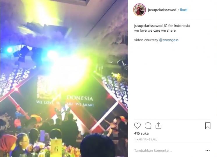 Pernikahan Jusup Maruta Cayadi dan Clarissa Wang. (Instagram/@/jusupclarissawed)