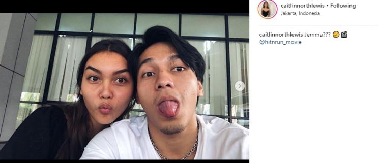 Caitlin North Lewis dan Jefri Nichol. (Instagram/@caitlinnorthlewis)
