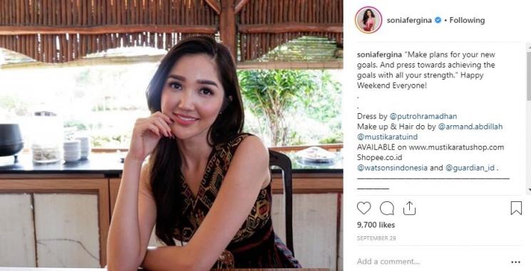 Sonia Fergina Citra. (Instagram/@soiniafergina)