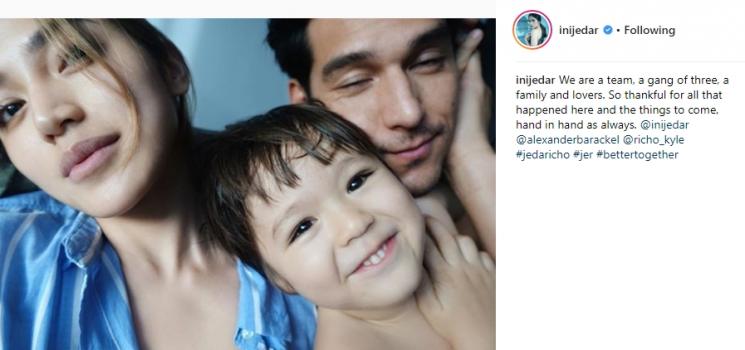Jessica Iskandar, El Barack Alexander dan Richar Kyle. (Instagram/@inijedar)
