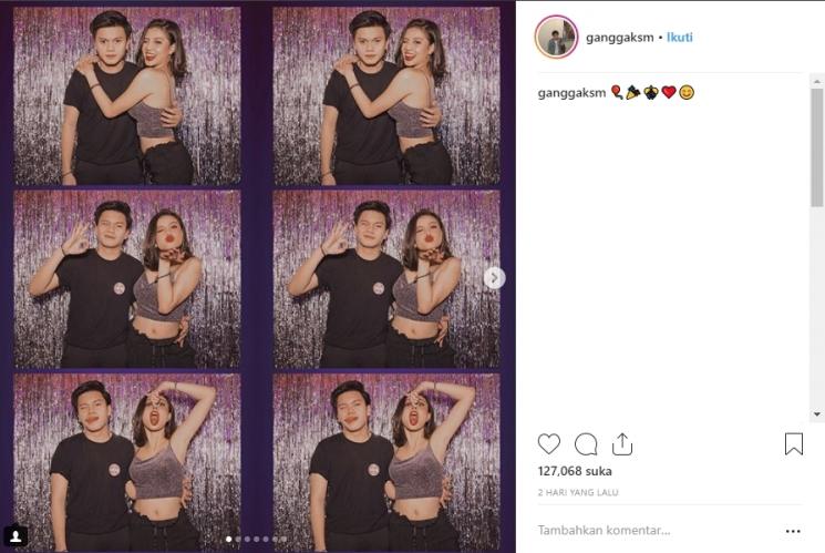 Awkarin dan Gangga Kusuma. (Instagram/@ganggaksm)