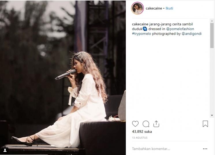 Nadin Amizah. (Instagram/@cakecaine)