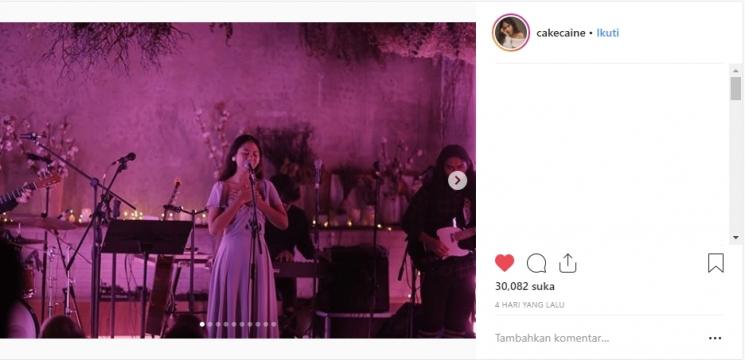 Nadin Amizah. (Instagram/@cakecaine)