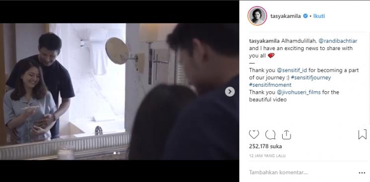 Tasya Kamila Hamil anak pertama (Instagram/@tasyakamila)