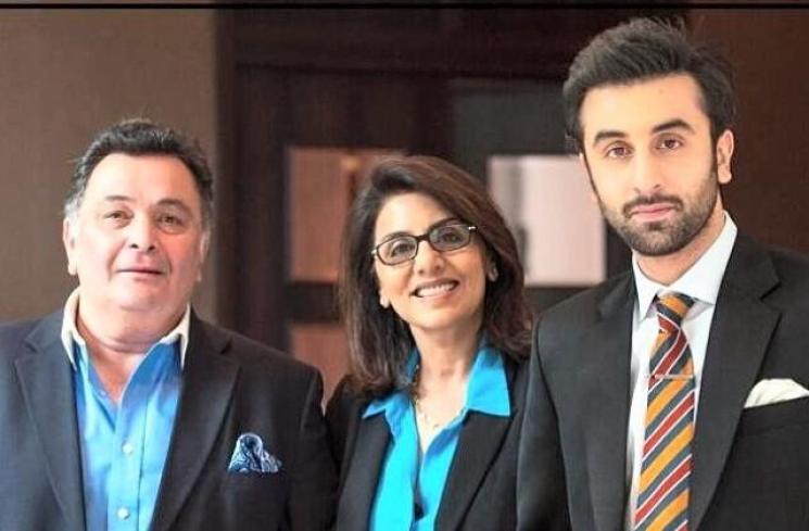 Rishi Kapoor, Neetu Singh, dan Ranbir Kapoor  (Instagram/@neetu54)
