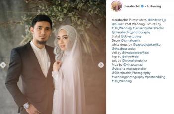 5 Potret Pesohor Hadiri Pernikahan Lindswell Kwok dan Hulaefi