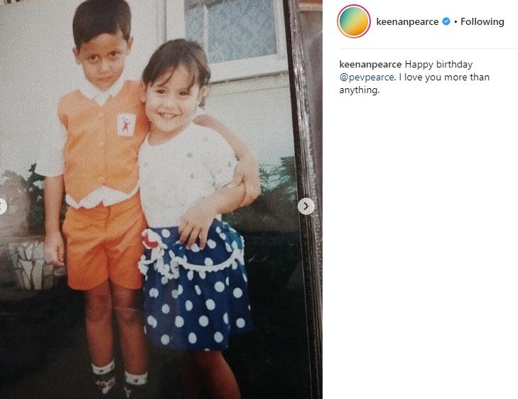 Keenan Pearce dan Pevita Pearce. (Instagram/@keenanpearce)