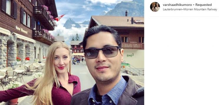 Varsha Strauss dan Panji Trihatmodjo. (Instagram/@varshaadhikumoro)