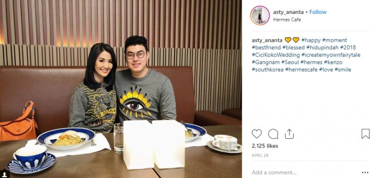 Asty Ananta dan Hendra Suyanto (Instagram/@asty_ananta)