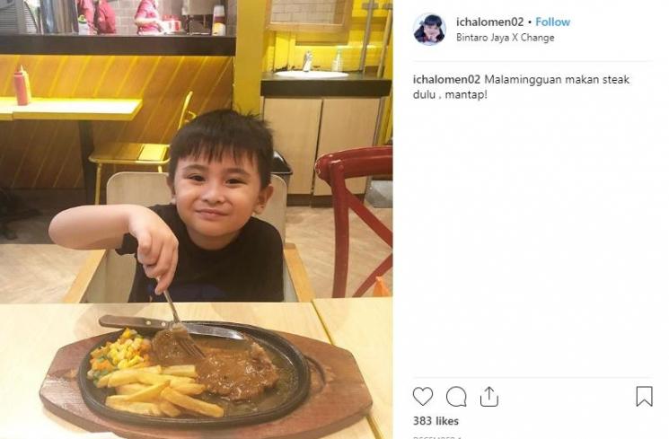 Ivander Haykal Firdaus, anak Daus Mini (Instagram/@ichalomen02)