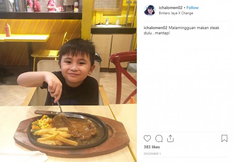 Ivander Haykal Firdaus, anak Daus Mini (Instagram/@ichalomen02)
