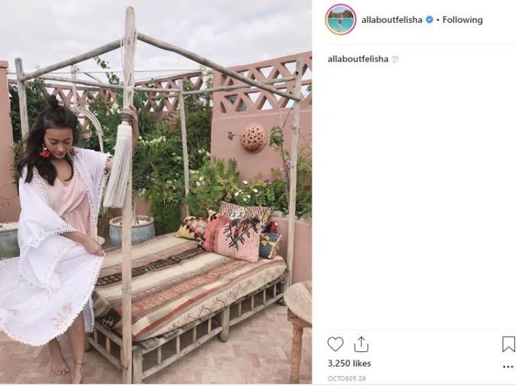 Momen Ratu Felisha liburan di Maroko. (Instagram/@allaboutfelisha)