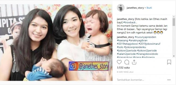 Jan Ethes dan Gisella Anastasia. (Instagram/@janethes_story)