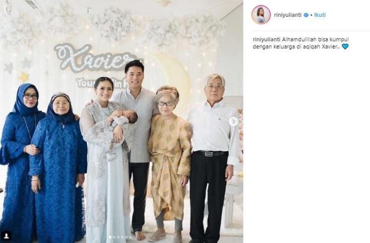 Keluarga Rini Yulianti. (Instagram/@riniyulianti)