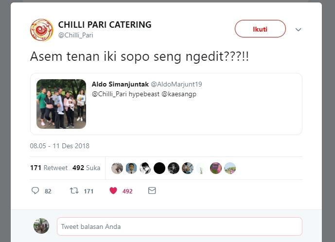 Gibran Rakabuming marah. (Twitter/@Chilli_Pari)