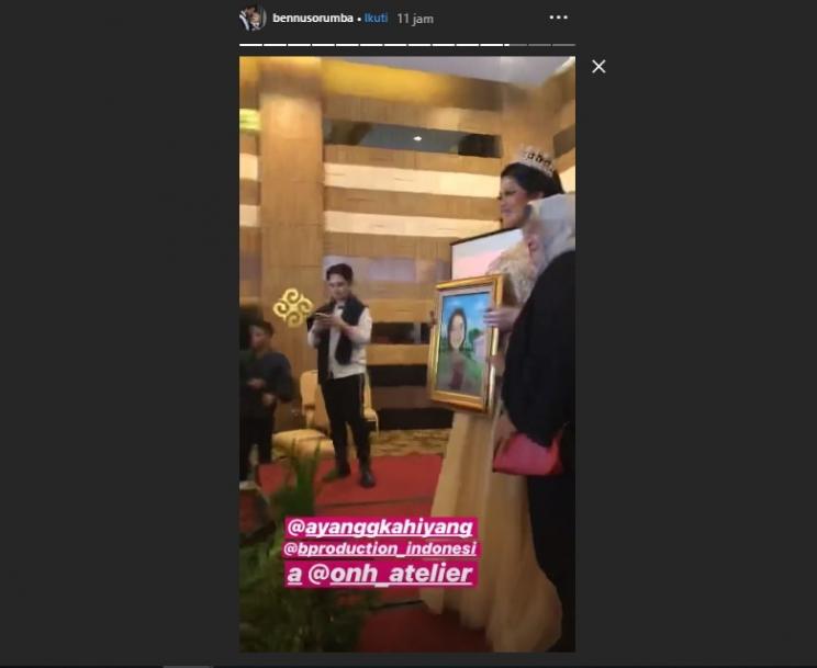 Kahiyang Ayu jadi model. (Instagram/@bennusorumba)