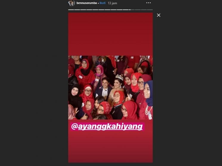 Kahiyang Ayu jadi model. (Instagram/@bennusorumba)