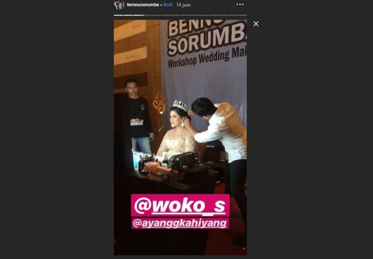 Kahiyang Ayu jadi model. (Instagram/@bennusorumba)