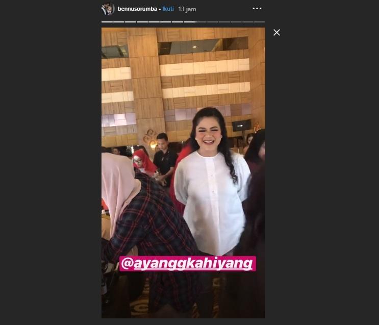 Kahiyang Ayu jadi model. (Instagram/@bennusorumba)