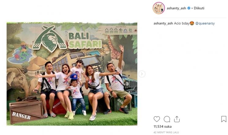 Ulang tahun Arsy (Instagram/@ashanty_ash)