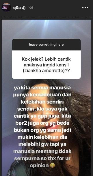 QnA Khirani. (Instagram/@khiranitrihatmodjo)