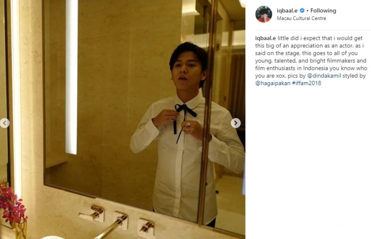 Iqbaal Ramadhan. (Instagram/@iqbaal.e)