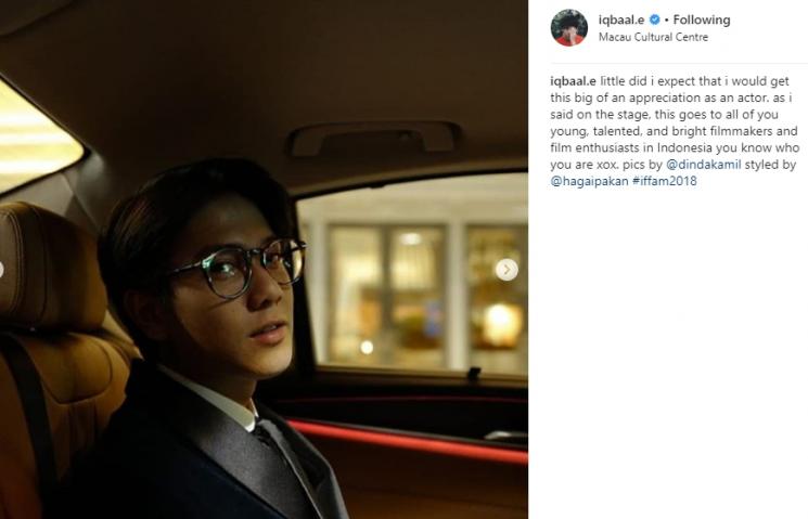Iqbaal Ramadhan. (Instagram/@iqbaal.e)