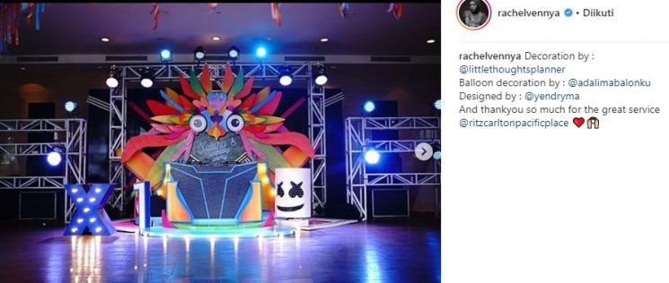 Pesta ulang tahun Xabiru. (Instagram/@rachelvennya)
