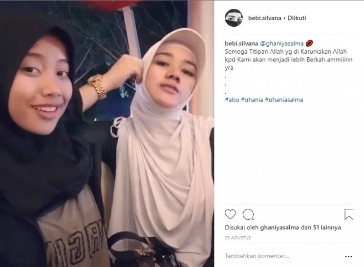 Kedekatan Bebi Silvana dan anak sulung Opick. (Instagram/@bebi.silvana)