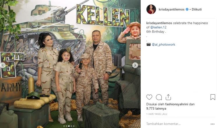 Kemeriahan ultah putra KD, Kellen lemos (Instagram/@krisdayantilemos)