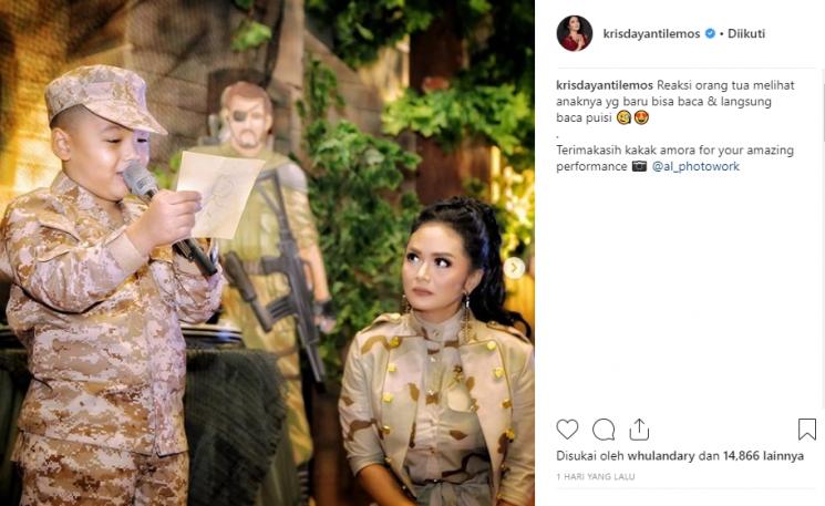 Kemeriahan ultah putra KD, Kellen lemos (Instagram/@krisdayantilemos)