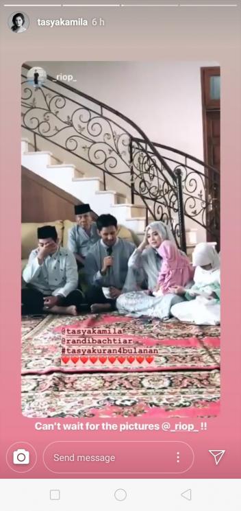Tasya Kamila Gelar Tasyakuran 4 bulan kehamilan (Instagram/@tasyakamila)