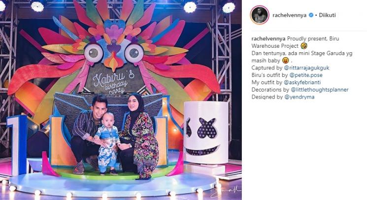 Pesta ulang tahun Xabiru. (Instagram/@rachelvennya)